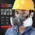 仁聚益防毒面具6200喷漆专用口罩化工业粉尘甲醛农气体呼吸防护面罩 6200-6003(7件套装)