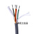国标灰色高柔拖链电缆TRVV2 4-8芯0.15 0.20.3平抗拉耐油电缆  京炼 TRVV 8芯0.3(1米)