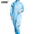安赛瑞 连体服（不含脚套）S 蓝色 适合身高155-160cm 导电纤维连体工作服 防尘服 10952