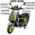 雪辰骑行士黑骑士跑外卖骑手专用电动车智能锂电池可换电美团新国标 蓝色 48V 极速(60到63左右) 23Ah 天能
