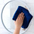 适用于家政保洁专用毛巾吸水加厚纤维擦头发速干家用厨房清洁擦玻 毛巾(蓝色10条装)尺寸:35*78