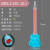 定制邦远 AB胶混合管混合头胶嘴水1:1针筒10:1点胶针头静态混合管 MB3.2-16S尖头10110支