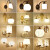 KEDOETY壁灯床头灯墙壁主卧室简约现代创意欧式美式客厅led楼梯过道 圆黑小鹿三.色光(一对)