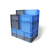 工业收纳箱长方形塑料周转箱加厚龟箱eu物流箱特大号收纳箱零件盒 蓝色80-40-34厘米