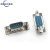 DB/DR/DP9插头焊板式9/15/25针RS232插座串口头VGA接口 DP9 母头 九孔镀金焊板式 蓝色（2个）