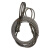 钢丝绳索具吊具起重工具手工插编钢丝绳双扣起重绳定制 白色 17.5毫米2米(5吨