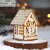 维诺亚圣诞小房子木质创意小摆件灯吊饰挂饰圣诞节装饰品礼物 雪人款