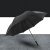兰诗（LAUTEE）雨伞 雨伞架配套雨伞可定制27寸弯柄8骨单股全纤维黑胶 FW1448