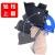 支架高空面罩配安全帽头戴式氩弧焊接焊工防护电焊帽自动变色面屏 支架高空面罩+【蓝】安全帽