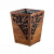 标燕  大号带卡口 摇盖式木质复古木纹中式垃圾桶ZTT-LJT9026