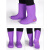 新款雨鞋女士高筒雨靴中筒防滑防水加绒胶鞋套鞋时尚高筒耐磨水鞋 梦幻紫 37