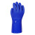 海太尔10-224防化手套PVC耐油耐磨耐酸碱防滑内衬加绒26cm 蓝 10