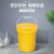 水杉10L透明塑料桶带提手打包桶密封桶腌制存储小水桶油漆桶涂料桶10升kg	