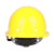 牛保安安全帽工地男施工建筑工程领导电工劳保透气高强度abs加厚安全头盔 黄色  加厚玻璃钢透气款