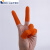 橙色防滑耐磨手指套劳保橡胶防滑工业一次性乳胶手指套 小号*桔色手指套