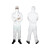 3M 4545白色带帽连体防护服L 1件 颗粒物防护化学液体防护 玻璃纤维生产石油化工生产生物制剂处置