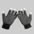 曼睩 黑纱白点12双装*1 劳保棉纱点塑手套加厚防滑工地干活耐磨胶点橡胶工作防护手套ML009