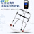 【JD健康】老人助行器康复专用助力车可走路辅助器拐杖助步器行走扶手架可坐 A1:加厚不锈钢-单弯