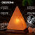 喜马拉雅盐灯岩石灯盆金字塔方型天然创意鸽血红夜灯卧室水晶灯 精选S级4-6斤