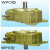wpa立式变速器wps涡轮减速箱WPOWPX蜗轮蜗杆减速机80型卧式齿轮箱 WPA80(速比1比40)
