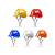YHGFEE危斯帝安全帽工地男国标玻璃钢加厚ABS头盔施工领导透气定制logo 玻璃钢透气款-橙色