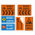 道路施工安全警示牌 铝板工程膜反光标识 前方施工注意安全交通橙色反光警示 铝板+升级架子 安全右导80*120