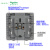 施耐德开关插座 睿意白 家用多孔墙壁一开五孔usb面板插座带开关 一开16A三孔