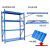 定制仓储货架多层收纳货架重型货架杂物间地下室置物货架 灰色200*60*200*4层副架300公斤 灰色