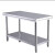厨房桌子长方形正方形工作台不锈钢加厚奶茶餐馆打荷台子 加厚120长*70宽*80高 双层