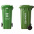 加厚塑料大容量垃圾桶商用物业户外分类带轮120l240升挂车环卫桶 30L全新料带盖加厚绿SX-ZE-30B