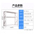 恒冠达 货架仓储置物架轻型展示架钢制铁架阳台置物架承重180KG/层100*40*200cm白色三层主架