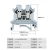 铜件UK1.5N铜件导轨式UK2.5B接线端子UK5N-6N-10N-16N导轨式接线 UK2.5N(50片)