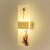 Lepptoy广东中山灯具壁灯中式画卧室走廊过道楼梯2022新款客厅背景墙装饰 梅花27X10cm单色暖光