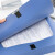 得力（deli）A4加宽塑料档案盒 加厚文件盒资料盒 财务凭证收纳盒 办公用品 蓝色6个装  背宽35mm