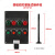 BZC8050防爆防腐操作柱就地控制箱防爆电位器工程塑料立柱防腐箱 四灯四钮 立式