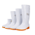 定制适用大码白色雨鞋厂工作雨靴防滑卫生靴防油加绒加棉保暖水鞋 507高筒白色 标准码 36