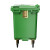 舒蔻 加厚物业小区公用室外环保分类塑料带盖医疗环卫户外垃圾桶大容量商用 绿色660L