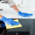 爱马斯一次性丁腈手套清洁加厚耐用蓝色实验室工业防护手套 CHD蓝色丁晴手套（100只/盒） M