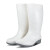 圣驰 劳工高筒白色水鞋 耐油耐酸碱厨房雨靴养殖防滑黄色雨鞋 白色 39