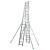 艾科堡 双侧伸缩梯4.3米升8米折叠便携工程梯铝合金伸缩人字梯 AKB-SST-116