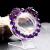 永赫乌拉圭紫水晶貔貅手链 财富紫色皮丘手串 吉祥物饰品男女款送礼物 双貔貅-珠子直径8mm -秀气女款