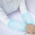 韩版蕾丝花边套袖女短款务办公手袖夏季防晒防污护袖头 蕾丝透明浅蓝色 蕾丝透明白色