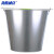 海斯迪克gnxy-242圆形白铁皮桶商超加厚手提水桶垃圾铁桶大号镀锌 红色塑料水桶