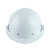米囹适用红钢纸电焊头戴式焊帽焊接焊工帽全脸隔热防飞溅 白色安全帽自带卡槽