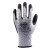 安思尔 (Ansell )5级防割手套 48-706 发泡丁腈掌涂 灰色高性能防割纱线衬里 ISO Cut C手套 1副 黑色 9 