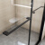 东鹏（DONGPENG）淋浴房浴室隔断一字形浴屏极窄全框卫生间干湿分离玻璃推拉门 宽1.1-1.19高2m/极窄双活