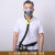 YHGFEE化工放毒气体面罩 喷漆防护面具打磨过滤喷油漆 2012硅胶半面具接送风组合Y形管