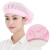 WOWFOND 防尘工作帽 车间网帽工厂厨师女厨房防尘透气卫生帽子 宽边粉色网帽