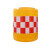 滚塑水马防撞桶圆柱形塑料隔离桶高速路口道路交通注水反光警示墩 加厚款滚塑防撞桶600*800(红白