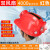 安全帽风扇帽工地工程帽太阳能充电蓝牙建筑带LED头灯施工帽夏 双风扇+红色+4000毫安